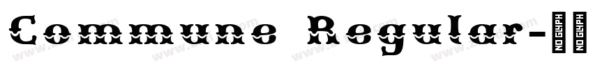 Commune Regular字体转换